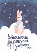 Un lapin magique pour un nouveau n&eacute; gar&ccedil;on